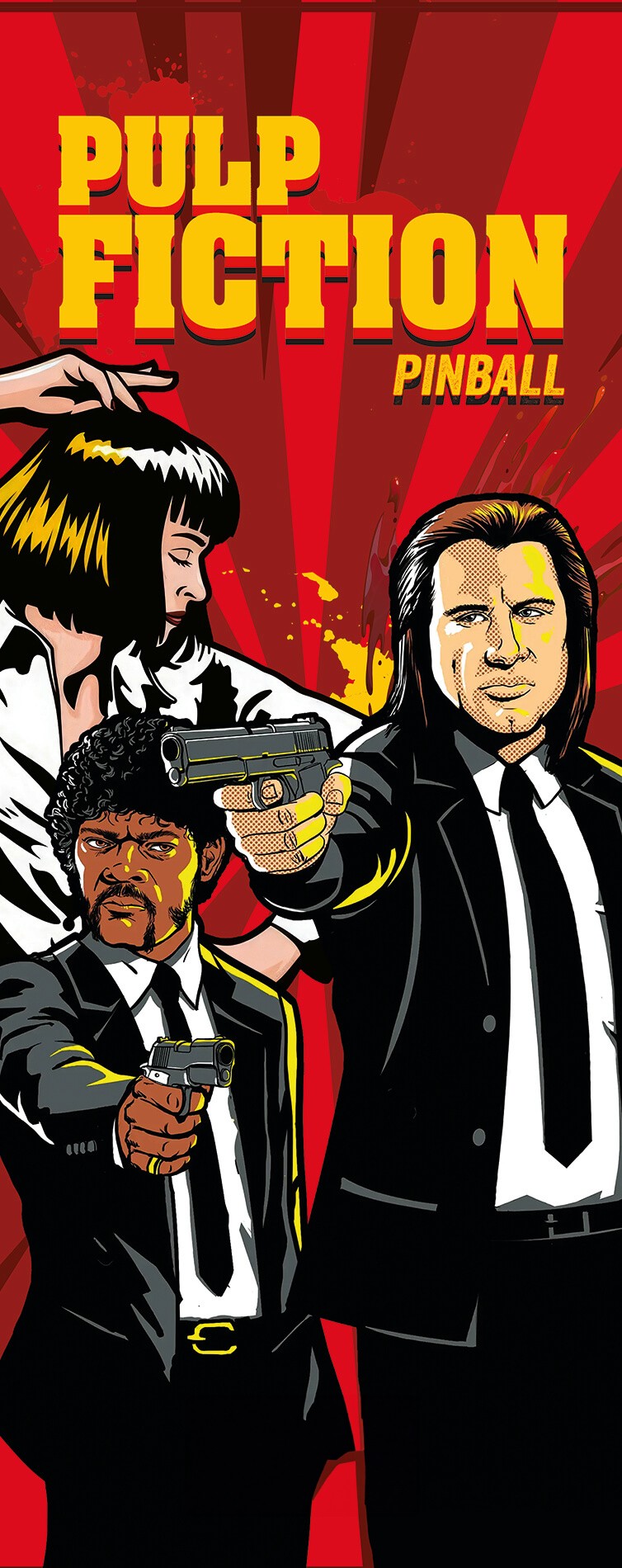 Banner Pulp Fiction Custom Pinball