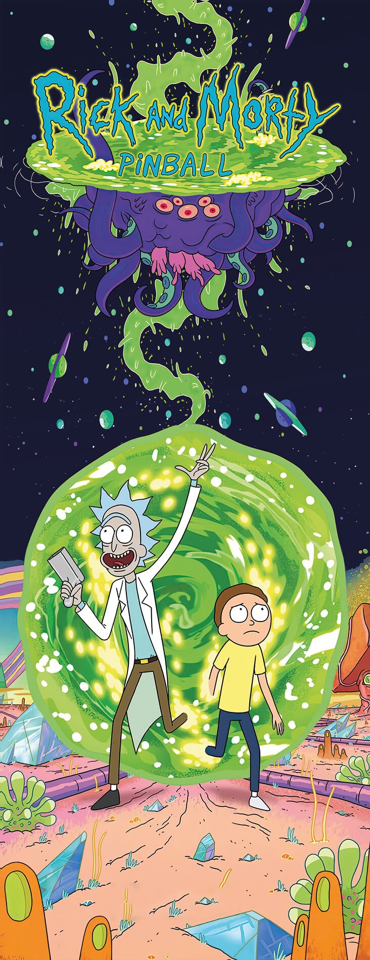 Banner Rick and Morty - Custom Pinball